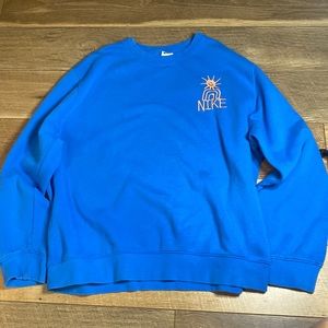 Nike blue crew neck sweater
